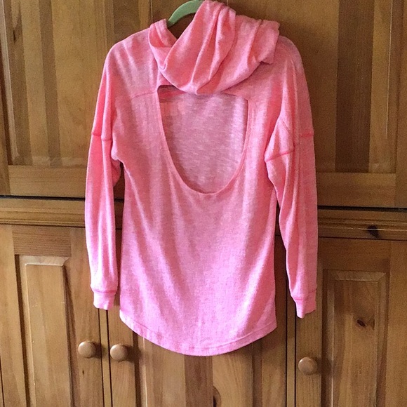 PINK brand long open back hoodie - Picture 2 of 7